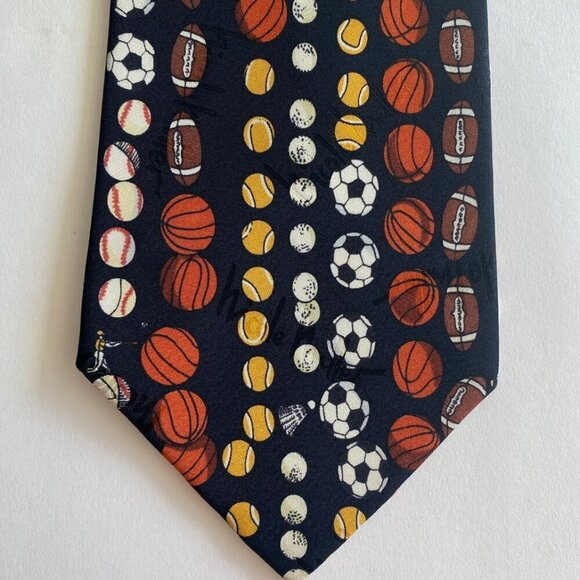 Nicole Miller Sport 100% Silk Neck Tie Novelty Print 90s Length 58" Width 4" - Picture 1 of 5